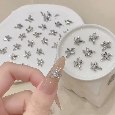 High Quality Nail Charms Diamond Nail Art Jewelry 3d Pile Drill Diy Decoration Accessories Sparkle Charms