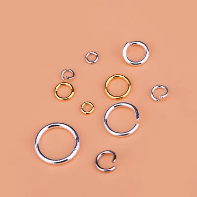 S925 Sterling Silver Accessories Open Ring Connecting Ring Open Ring