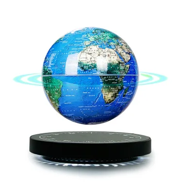 14cm 6 Inch Interactive LED Mova World Map Globe Interactive Game Magnetic Levitation Floating Geography Educational Globe