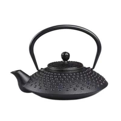High Quality 800ml Japanese Teapot Black Pearl Scallop Cast Iron Teapot With Infuser Stainless Steel Tea Strainer