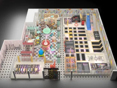 Customized Commercial Indoor Water Park Equipment Eco-friendly Colorful for Kids