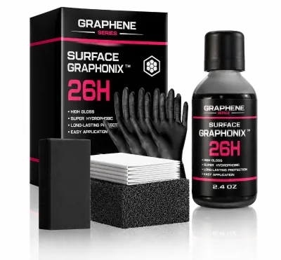 Surface Graphonix 26H Graphene Series Ultra Gloss Water Repellent Long Lasting Shield Simple DIY Car Care 2.4oz