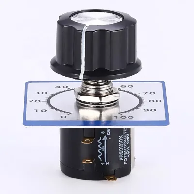 MOD 534 Multi-turn Precision Wirewound  Potentiometer w Dial Plate Knob