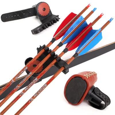 Handmade Leather Quiver for Recurve Bow American Hunting Accessories Quick Lock Mounting Bracket Arrow Quiver Arrow Holder