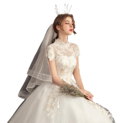 Dreamy Destination Wedding Dress New French Princess Style Inspired Bridal Gown