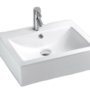 Square Shape China Wholesale Supplier Washroom Ceramic Bathroom Washbasins Sink