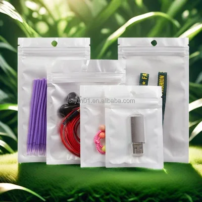 One Side Transparent Zipper Bag clear Plastic Zipper Bag