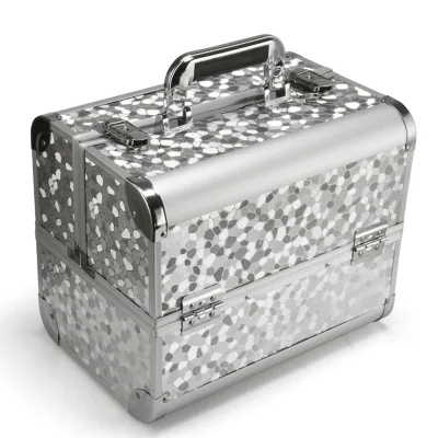 3-layer Lockable Cosmetic Organizer Box Professional Makeup Case for Make up Tools Containing Storage Box Larger Capacity