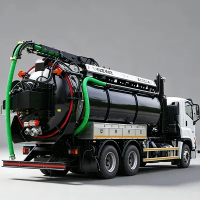 Sewer Suction Truck 20 CBM Vacuum Sewage Truck High Pressure Water Jet Cleaning Truck Sludge Suction Tanker Truck Factory Direct
