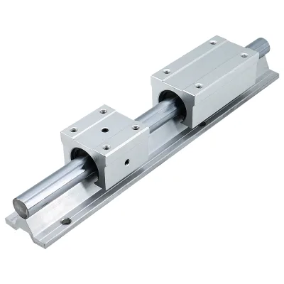 HLTNC Guide Rail Slide Set SBR Woodworking Saw Table Aluminum Support Cylindrical Smooth Shaft SBR10 12 13 16 20 25 30 35 40 50