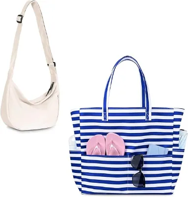 Small Sling Crossbody Bag for Women Beach Bag for Women Large Beach Tote Bag
