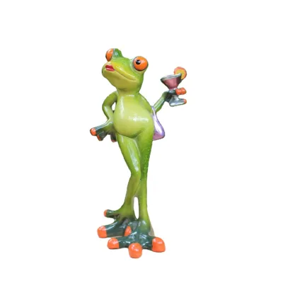 Drinking frog resin crafts Garden decoration Fashion home accessories desktop holiday gifts