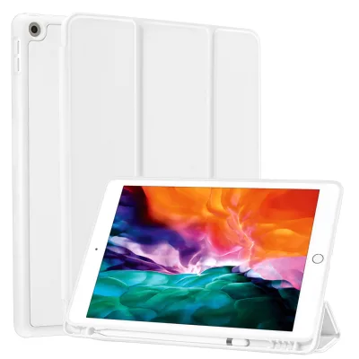 2022 Customized New Design Smart Case for iPad Pro 10.9 PU Leather and TPU Tablet Cover with Right Pencil Holder