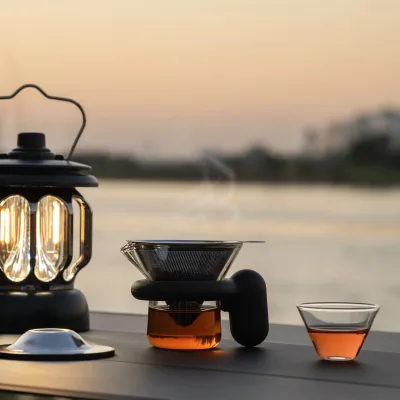 Portable Espresso Coffee Tea Sets with Dripper Filter Kettle Novel Infuser On-the-Go Coffee Tea Maker
