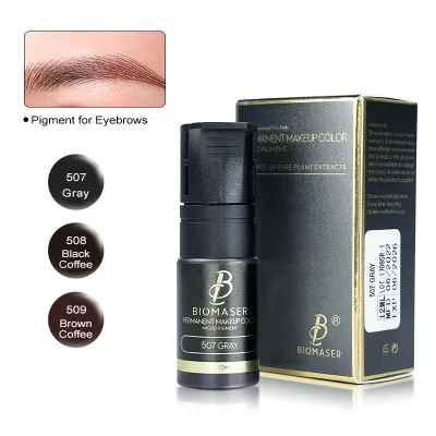 Private Label Organic Professional Permanent Tattoo Ink Makeup Pigment Tattoo Pigment Ink  Black Microblading Colors