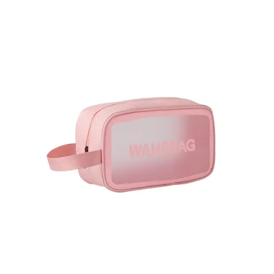 Frosted PVC Waterproof extra Capacity Toiletry Bag