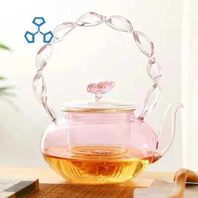High Borosilicate Glass Teapot Large Capacity and Transparent Design Simple Household Coffee & Tea Kettle