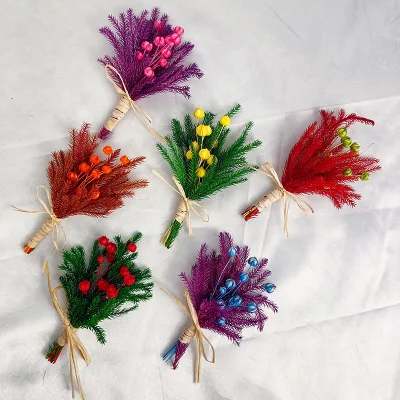 Mini Dried Mixed Flowers Bouquet of Gypsophila Roses Fingertip Bouquet Wedding Corsage Souvenir Gift Box Decoration