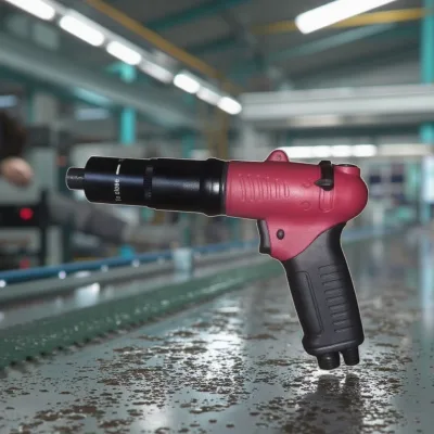 Small Pistol Grip Push-to-Start Air Screwdriver with Full Automatic Shut-off Clutch 3-20 Kgf.cm Torque 1800 RPM TUNGLIH A8020P
