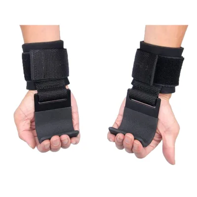 Men Women Bodybuilding Power Training Support Wight Lifting Hooks Straps, Pull up Hooks Deadlift Fingers Protection Wrist Straps