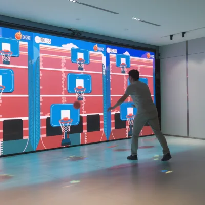 Laser Sensor Touch Wall Interactive Ball Smash Projection Wall Magic Wall Projector Kids Games for Entertainment