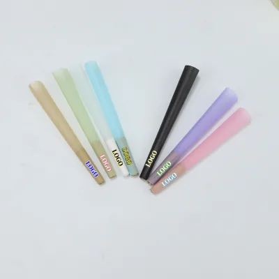 Factory Wholesale OEM Smoking Accessories Wood Pulp Original Color Smoking Rolling Paper Crush Bead Infused Flavors Trumpet Tube