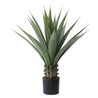 Home Garden Landscaping 90cm High Artificial Green Agave Garden Ornaments Artificial Maguey Tree Plastic Agave
