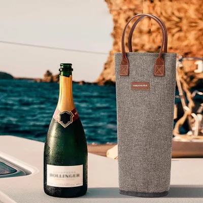 Custom Design Wine Cooler Bag Warm Cold Insulated Wine Tote Bag Promotional Wine Bag