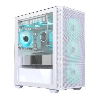 SAMA fast transmission computer cases towers tempered glass computer case magnetic dust filter pc comput case