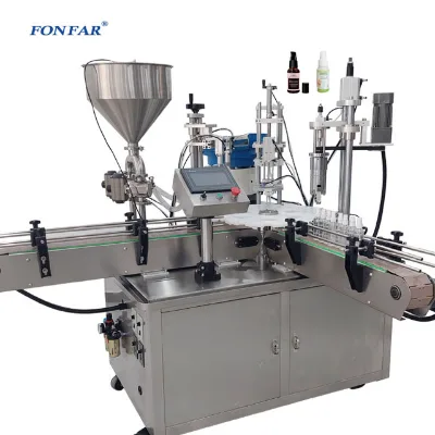Automatic Bottle Filling Capping Machine /Caps Feeding /Automatic Machine Plastic Bottle Filling Capping Machine