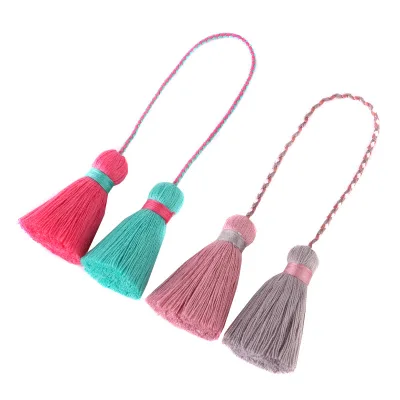 New Asymmetrical Double Ended Tassel Cotton Curtain Two-End Pendant Tassel for Perfume Bottle Hanging Home Textile Cellphone