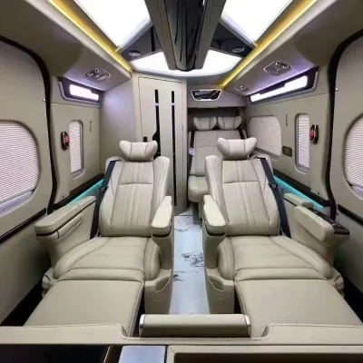 Dingkong Vito for Khaki Luxury Business Leather & Aluminum Alloy Interior Conversion Kit for Benz | OEM Custom Manufacturer