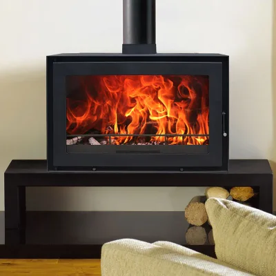 Freestanding Log Burner Modern Style for Apartment Living Room, Thickened Steel Body High-Temp Paint OEM Custom Size