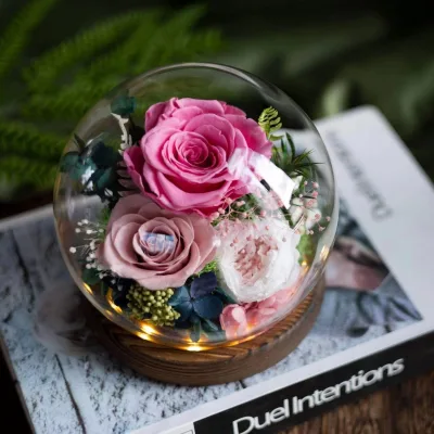 Handmade Rose Preserved Flower Gift for Mom Teacher Best Friend Mother's Day Valentine's Day Graduation Christmas Thanksgiving
