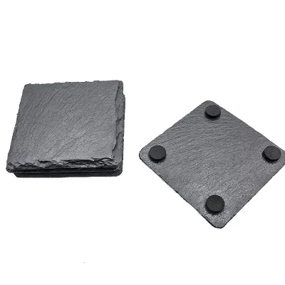 Hotsale Rock Sublimation Bulk square Slate Coasters Size
