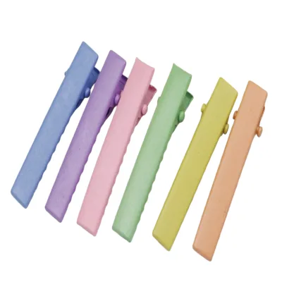 Worldwide Supply Chain Fashion Candy Color Alloy Hair Pins Metal Hair Clip Colorful Small Clip
