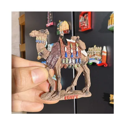 China Custom Made Souvenir Refrigerator Magnets Wholesale Resin Egyptian Fridge Magnet