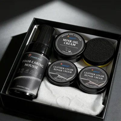 Leather Cleaning and Color-Repair Kit Removes Stains Easily Restores Color Daily Care Suitable for Shoes Bags Leather Jackets
