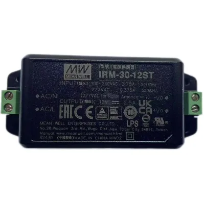 Mean Well IRM-30-12ST 30W 12V Power Supply With Screw Terminal for Original and New