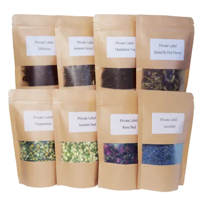 Custom Packaging Brand Tea Package Weightloss Flower Tea Healthy Jasmine Hibiscus Green Tea Bag