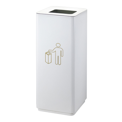 Outdoor Waste Segregation Bins Without Lid Metal Waste Bins with Open Top Construction Waste Bins for Public Place