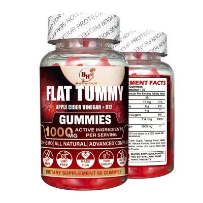 Wholesale Vinegar Gummies Custom Apple Cider Vinegar Gummy Vitamins Vegan Goli Apple Cider Gummies