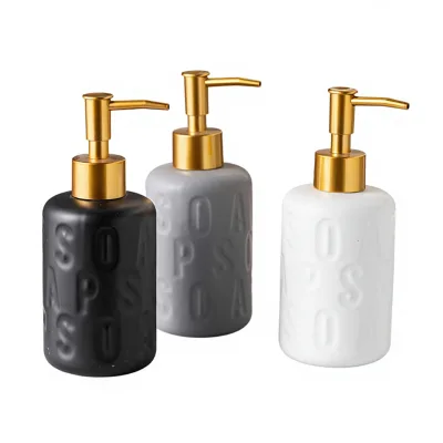 Minimalist Home Creative Lotion Hand Soap Shower Gel & Shampoo Dispenser Bottle for Hotel Bathroom No Logo Cross-border