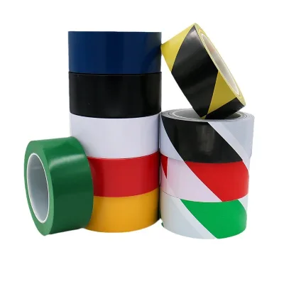 Yellow and Black PVC Warning Tape Floor Rubber zebra Crossing Warehouse Area Identification Red Ground Division Work Area