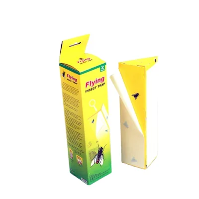 Yellow Paper Fly Glue Trap for Bed Bugs Non Toxic Eco-Friendly Disposable