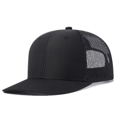 Custom 6-Panel Trucker Hat with Curved 112 Waterproof Brim Summer Mesh & 3D Embroidery Hip Hop Sports Fashion for Outdoor Use