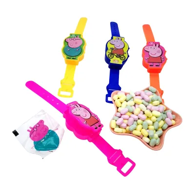 Happyday Funny Pig Watch Toy with Ring  Candy Fruit Flavor Multi Color