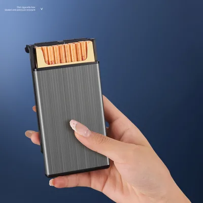 Fashion Slim Cigarette Case Portable Advertising Gift Metal Box Custom Engraving