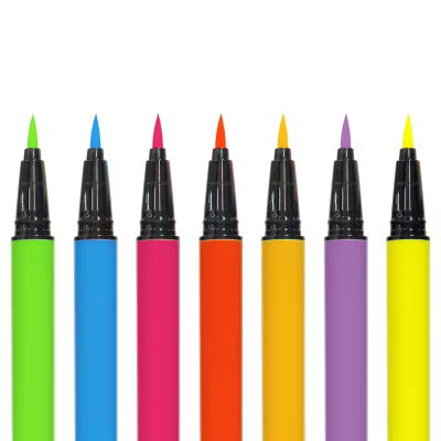Wholesale Private Label Fluorescent Color Eyeliner Pencil Water Activated Eyeliner Waterproof Color Liquid Eyeliner