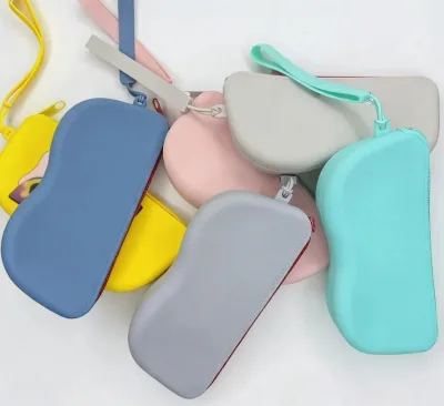 Travel Storage Bag Cute Sunglasses Storage Bag - Portable Eyeglass case Storage Bag - Shock-proof Silicone Storage Bag